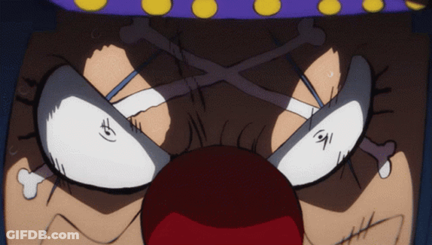 Buggy Star Clown Unleashing Power GIF