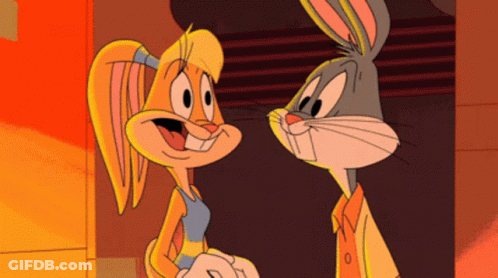 Bugs Bunny And Lola Bunny Cartoon GIF