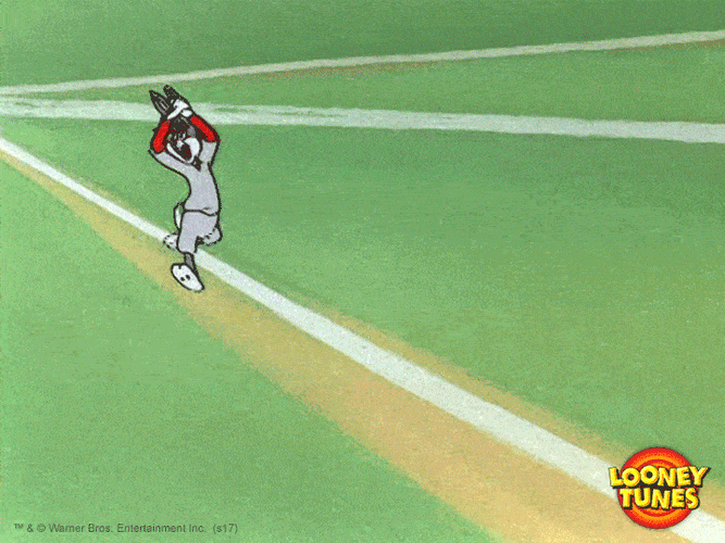 Bugs Bunny Baseball Score GIF