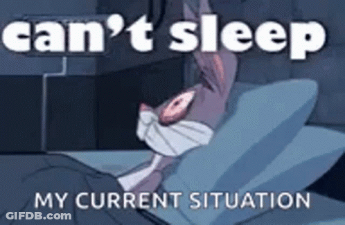 Bugs Bunny Can't Sleep GIF