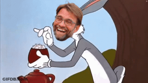 Bugs Bunny Cartoon With Man's Head GIF