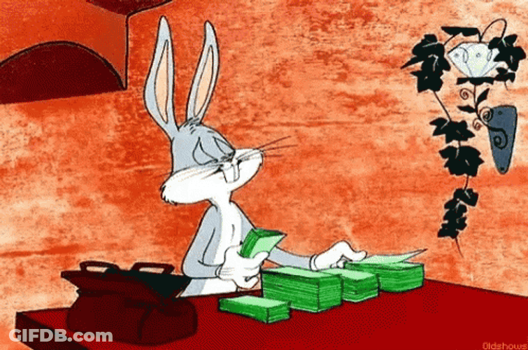 Bugs Bunny Cha Ching GIF