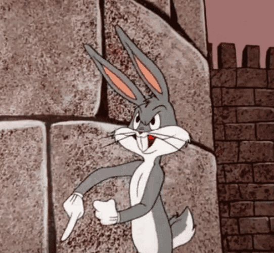 Bugs Bunny Crazy Actions GIF