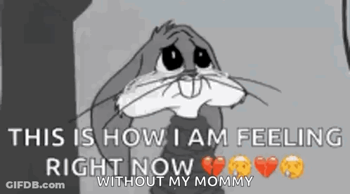 Bugs Bunny Crying For Mommy GIF