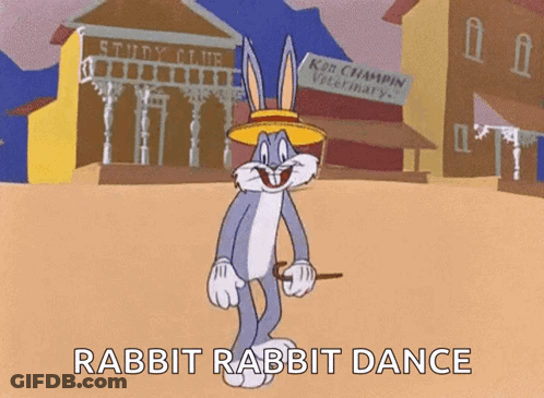 Bugs Bunny Dancing Rabbit Rabbit Dance GIF
