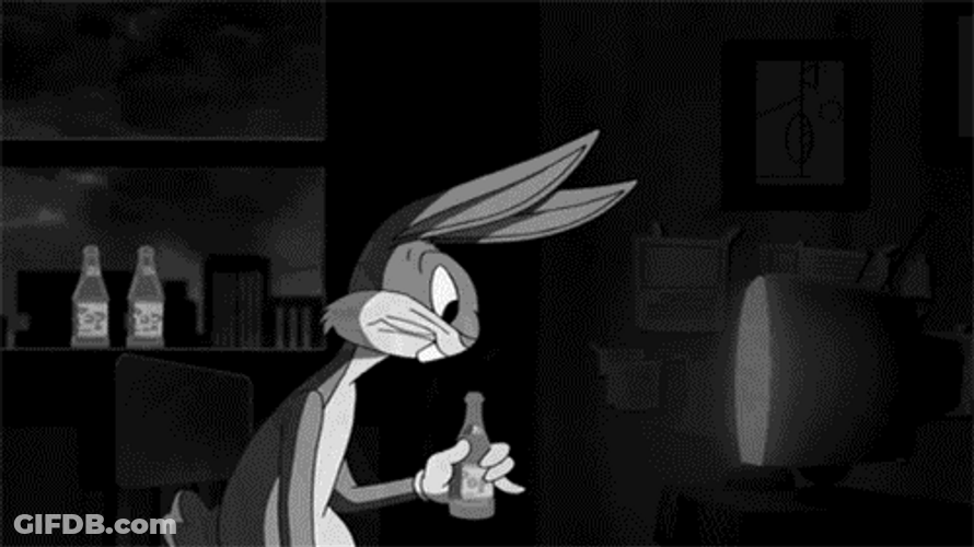 Bugs Bunny Drinking GIF