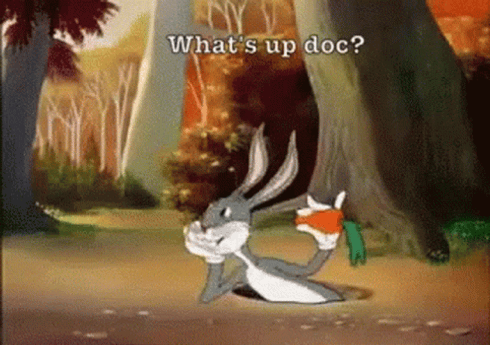 Bugs Bunny Eating Carrot What's Up Doc GIF
