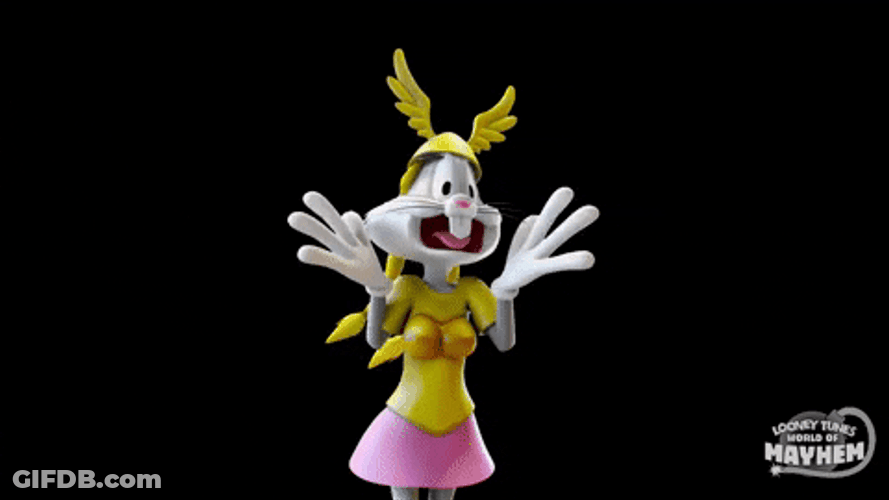 Bugs Bunny Florida Excited On A Skirt GIF