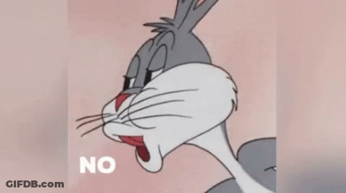Bugs Bunny From The Looney Tunes Cartoon Is Making A Funny Face . GIF