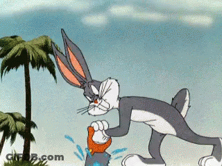 Bugs Bunny Holding Fish GIF