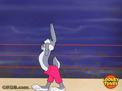 Bugs Bunny In Boxing Ring GIF