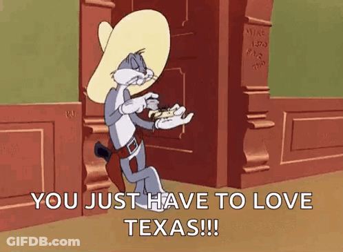 Bugs Bunny In Cowboy Hat Holding Hot Dog GIF