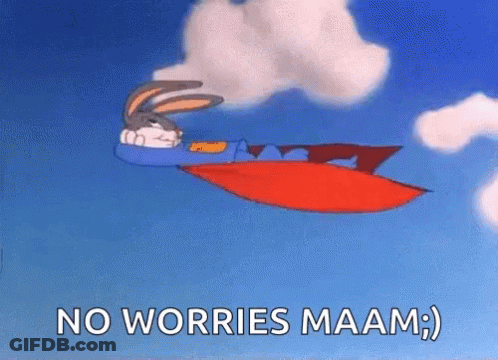 Bugs Bunny Is Flying Through The Air Wearing A Cape And A Cape . GIF