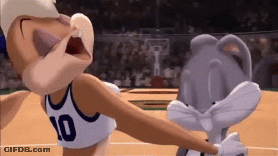Bugs Bunny Lola Bunny French Kiss GIF