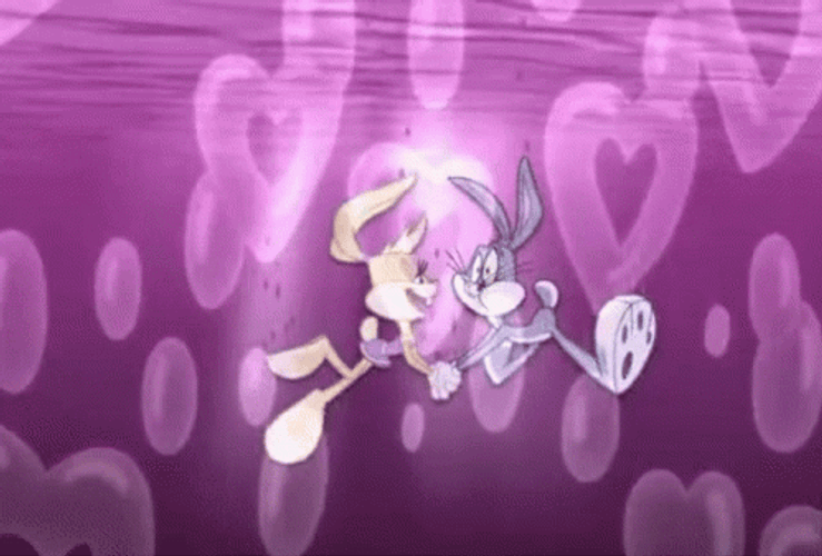 Bugs Bunny Love Lola Bunny GIF