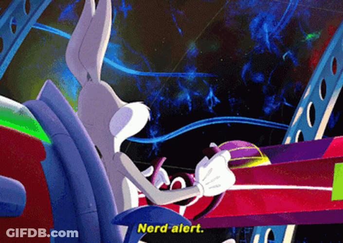 Bugs Bunny Nerd Alert Looney Tunes GIF