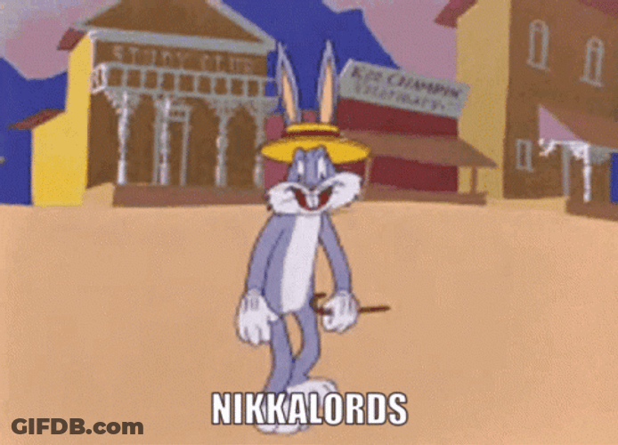 Bugs Bunny No Nikka Lords GIF