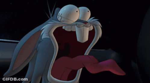 Bugs Bunny Open Mouth Tongue Out GIF