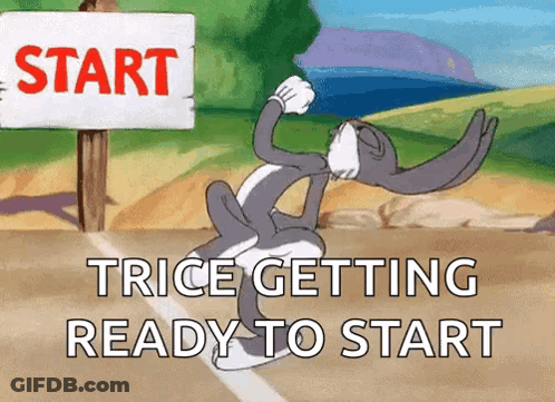 Bugs Bunny Ready To Race GIF