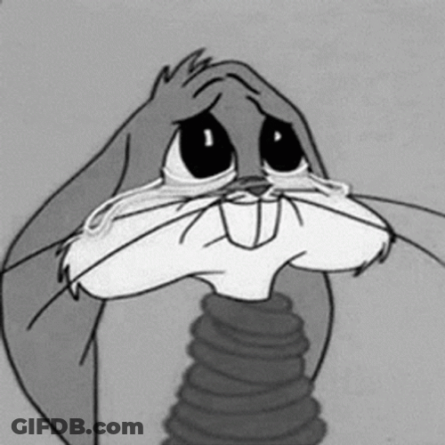 Bugs Bunny Sad Cry GIF