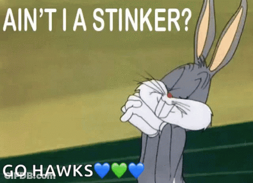 Bugs Bunny Saying Ain't Ia Stinker GIF