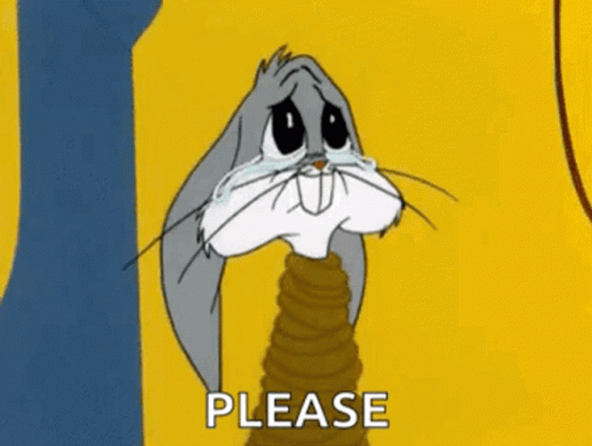 Bugs Bunny Saying Please GIF