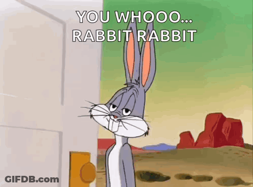 Bugs Bunny Saying You Whooo GIF