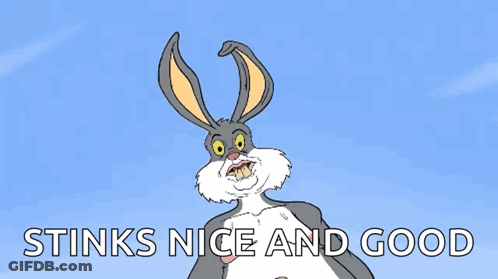 Bugs Bunny Stinks Nice And Good GIF