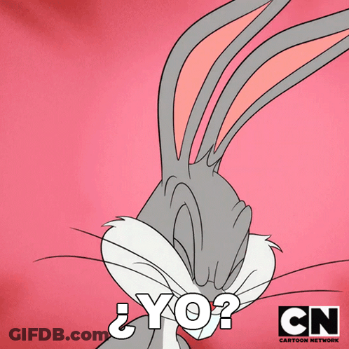 Bugs Bunny Surprised Face GIF