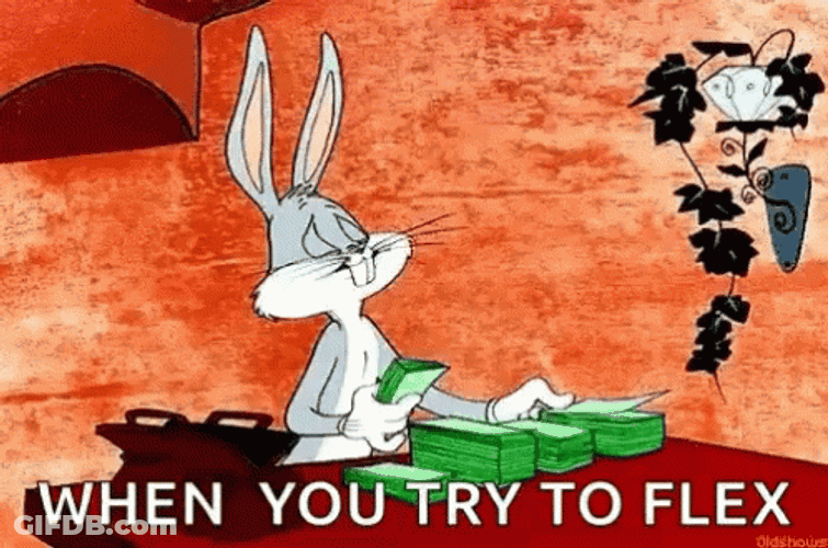 Bugs Bunny When You Try To Flex GIF