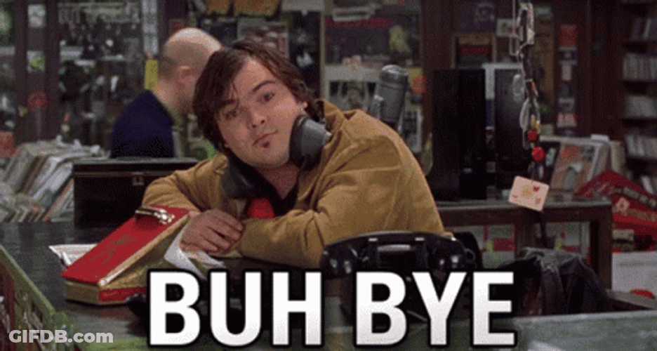 Buh Bye Confused Black Jack GIF