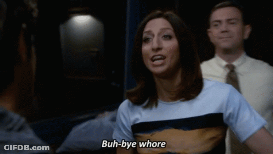 Buh Bye Gina LInetti Brooklyn 99 GIF