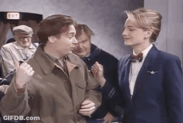 Buh Bye Mike Myers Helen Hunt GIF
