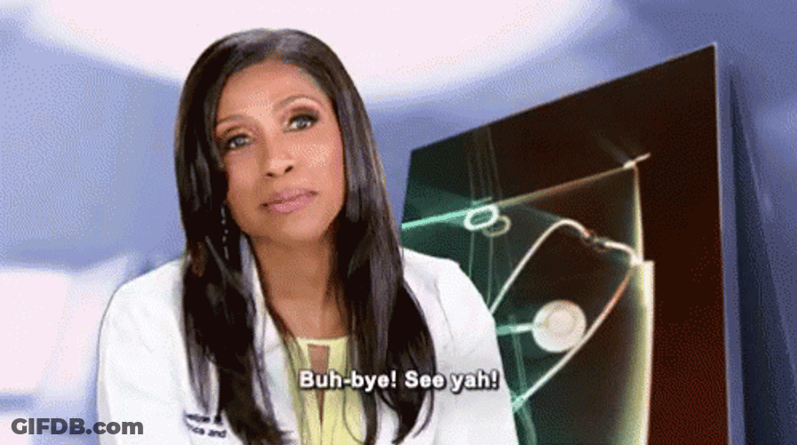 Buh Bye Wide Grin Dr. Jackie GIF