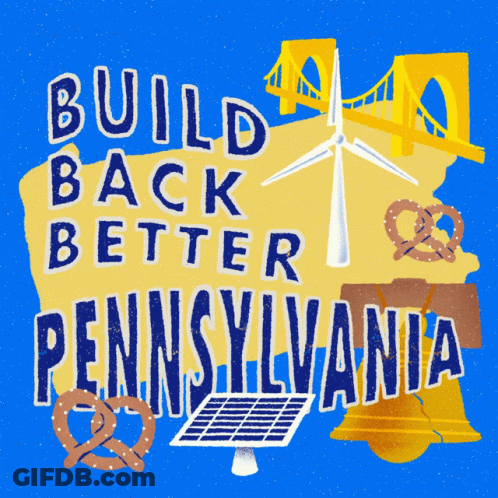 Build Back Better Pennsylvania Poster GIF