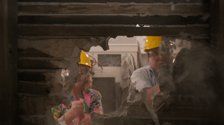Build Destroy Wall The Goldbergs Sitcom GIF