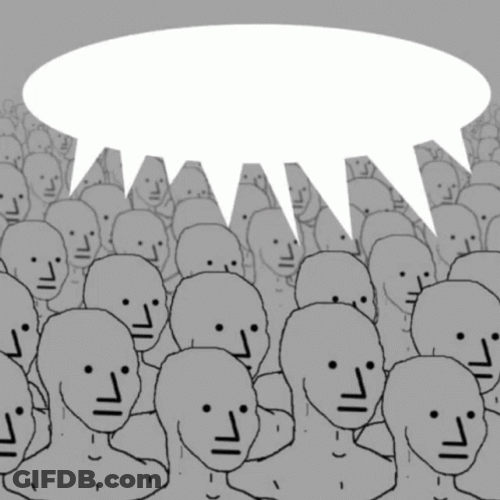 Build The Wall Npc Crowd Meme GIF