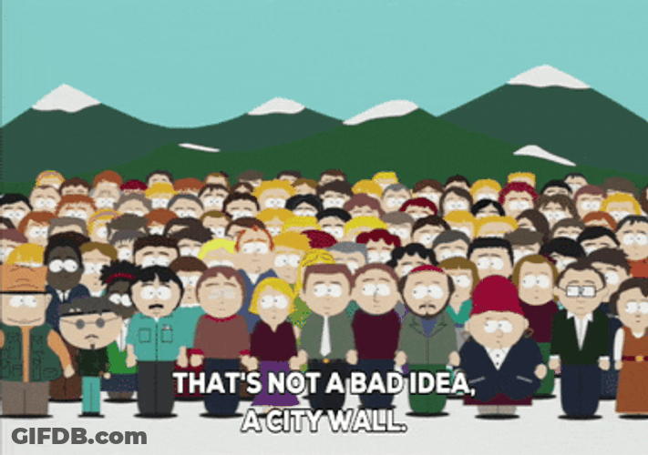 Build The Wall Randy Marsh South Park GIF