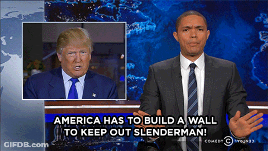 Build The Wall Trevor Noah On Donald Trump GIF