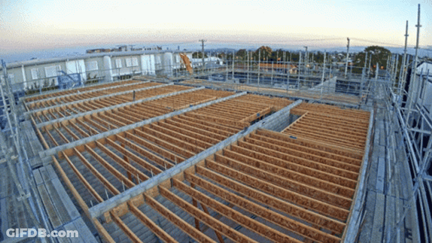 Building Construction Timelapse GIF
