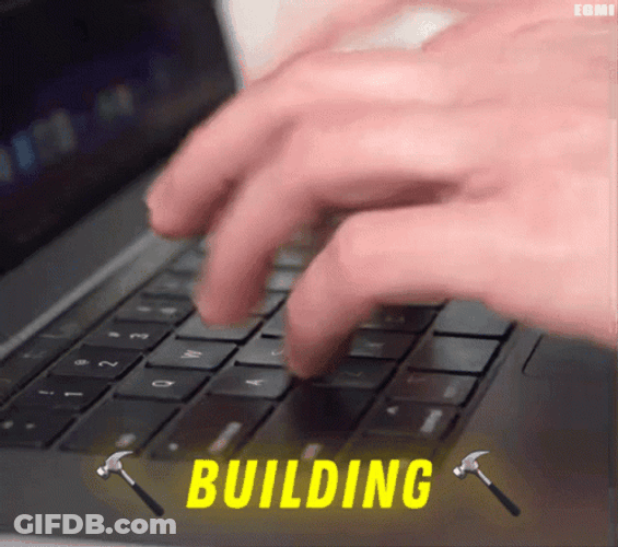 Building K Money Tweeting GIF