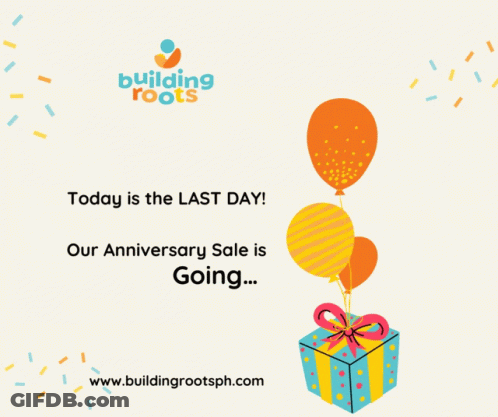 Building Roots Anniversary Sale Last Day GIF