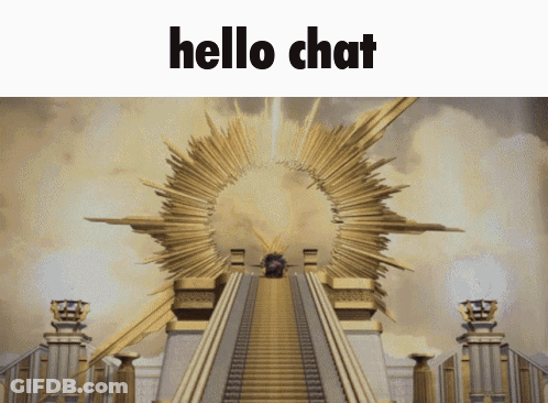Building Saying Hello Chat GIF