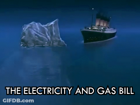 Building Saying The Electricity And Gas Bill GIF