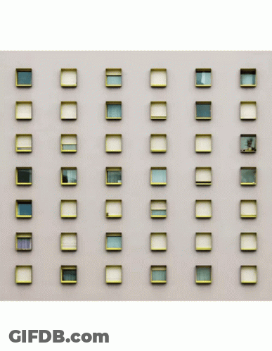 Building With Many Square Windows GIF