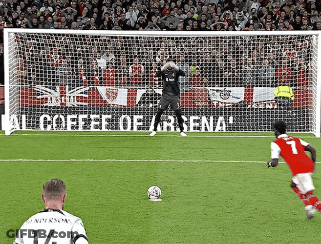 Bukayo Saka Penalty Kicks GIF