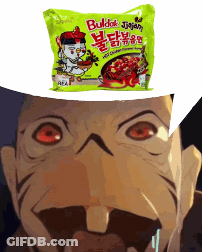 Buldak Jiajang Hot Chicken Flavored Ramen GIF