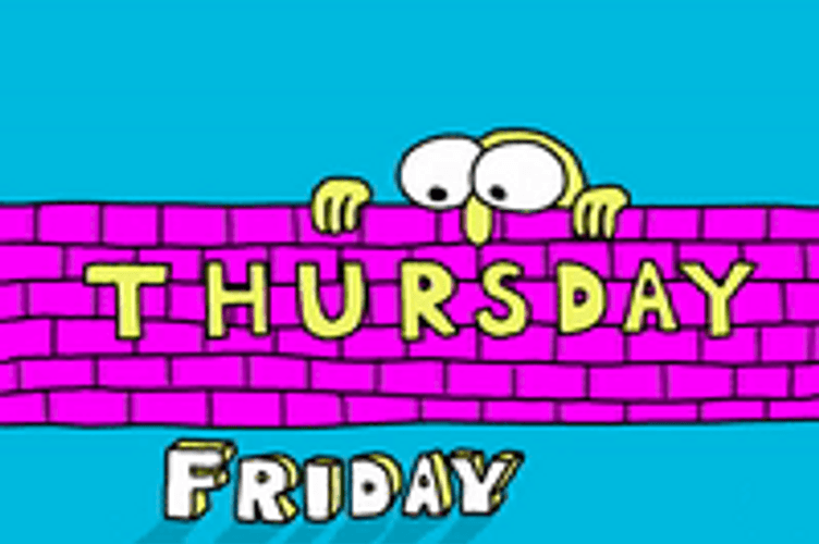 Bulgy Eyes Cartoon Peeping At Almost Friday GIF