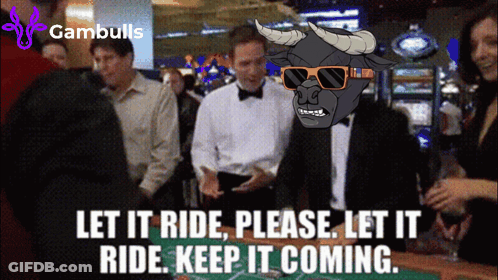 Bull In Tuxedo Sunglasses Saying Let It Ride GIF