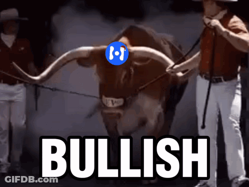 Bull Pulled By Two Men Bullish GIF